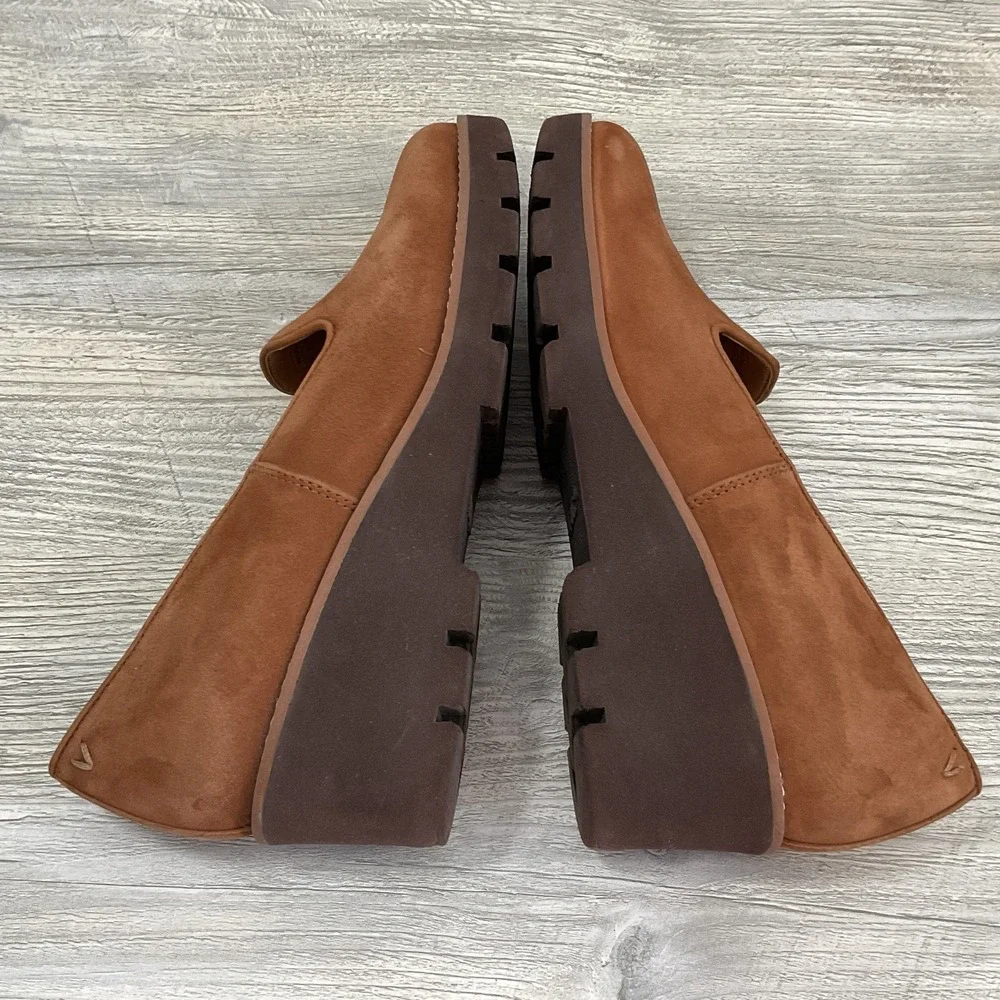 ‼️SALE‼️Vionic Aster Willa Wedge Loafers Toffee Suede